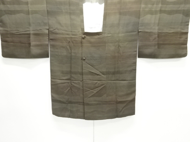 よろけ横段模様織り出し暈し道行コート